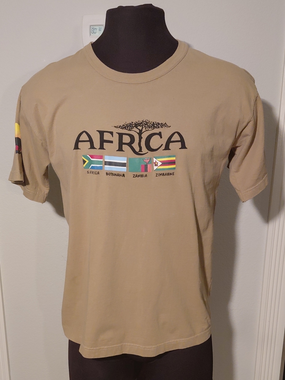 Africa Graphic Tee - Khaki Shirt
